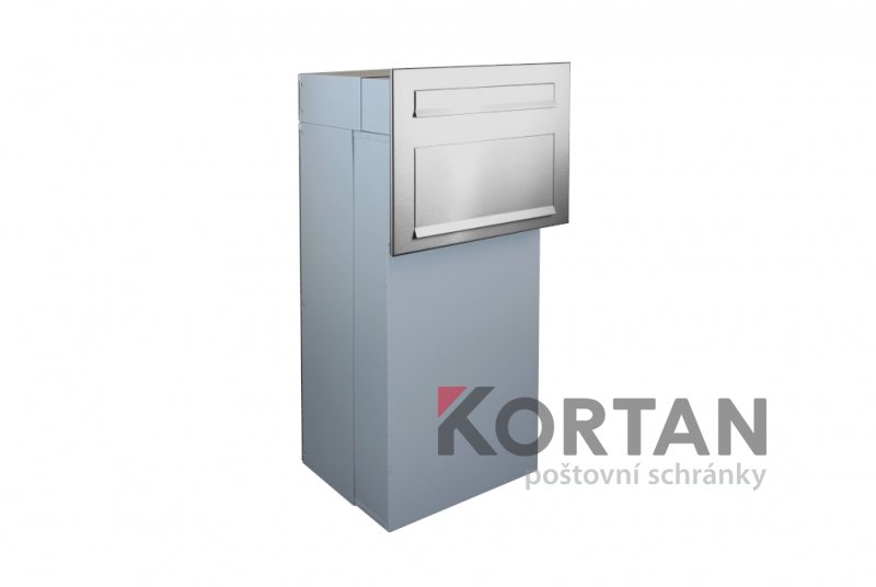 Parcel box (schránka na balíky) - pro zazdění s čelní deskou a poštovní schránkou, nastavitelná hloubka | eshop.KORTAN.cz